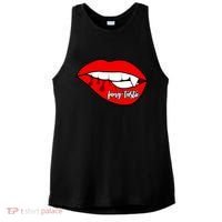 Fang Tastic Funny Vampire Lips Ladies PosiCharge Tri-Blend Wicking Tank thumb 0