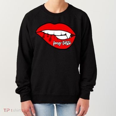 Fang Tastic Funny Vampire Lips Women's Sweatshirt