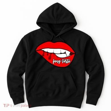 Fang Tastic Funny Vampire Lips Hoodie