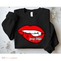 Fang Tastic Funny Vampire Lips Sweatshirt thumb 2