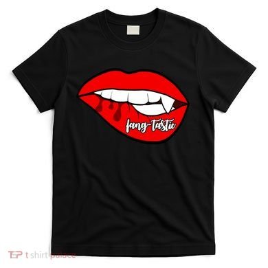 Fang Tastic Funny Vampire Lips T-Shirt
