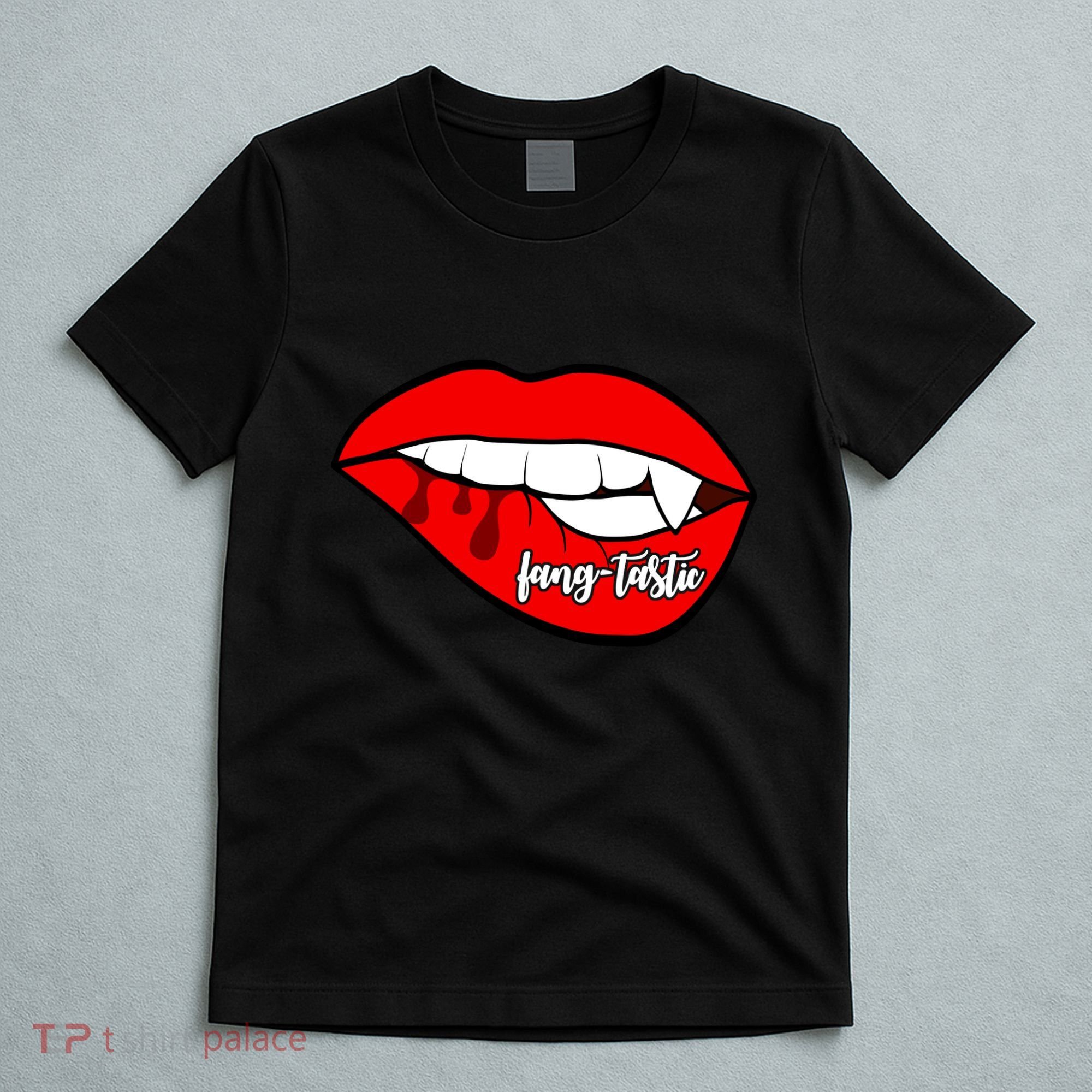 Fang Tastic Funny Vampire Lips T-Shirt