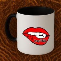 Fang Tastic Funny Vampire Lips Coffee Mug thumb 2