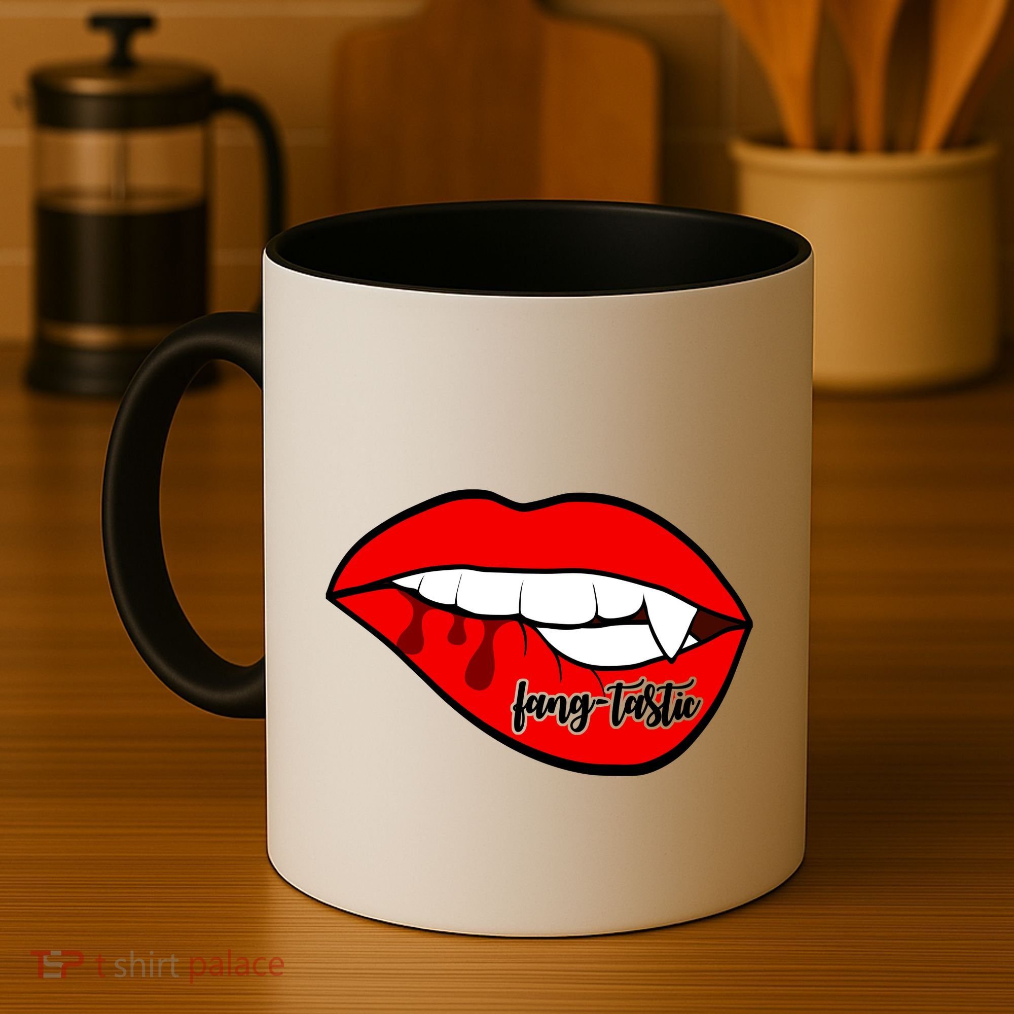 Fang Tastic Funny Vampire Lips Coffee Mug