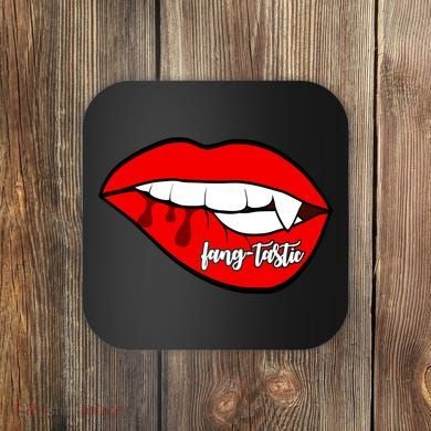 Fang Tastic Funny Vampire Lips Coaster