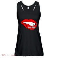 Fang Tastic Funny Vampire Lips Ladies Essential Flowy Tank thumb 0