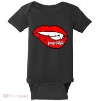 Fang Tastic Funny Vampire Lips Baby Bodysuit thumb 0