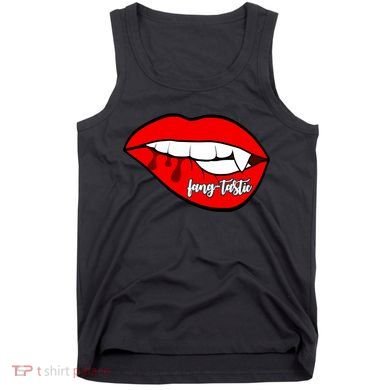 Fang Tastic Funny Vampire Lips Tank Top
