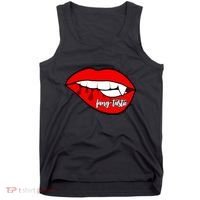 Fang Tastic Funny Vampire Lips Tank Top thumb 0