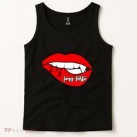 Fang Tastic Funny Vampire Lips Tank Top thumb 2