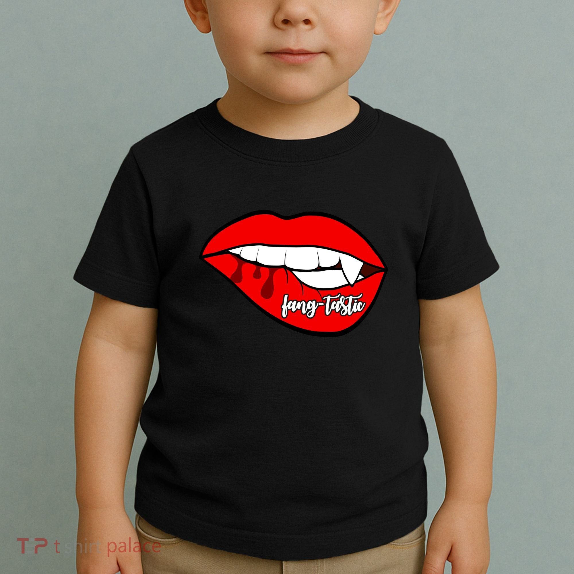 Fang Tastic Funny Vampire Lips Toddler T-Shirt