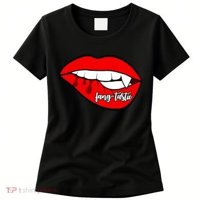 Fang Tastic Funny Vampire Lips Women's T-Shirt