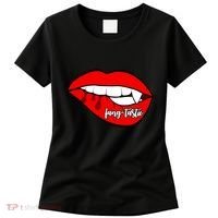 Fang Tastic Funny Vampire Lips Women's T-Shirt thumb 0
