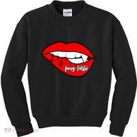 Fang Tastic Funny Vampire Lips Kids Sweatshirt thumb 0