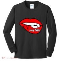 Fang Tastic Funny Vampire Lips Kids Long Sleeve Shirt thumb 0