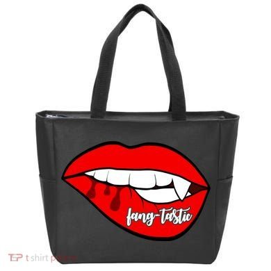 Fang Tastic Funny Vampire Lips Tote Bag