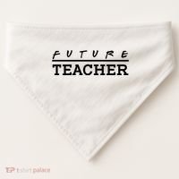 Future Teacher USA-Made Doggie Bandana thumb 0