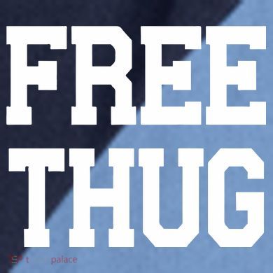 Free Thug Raglan Baseball Sleeve Shirt
