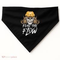 Fear The Flow Funny Hockey Hair USA-Made Doggie Bandana thumb 0
