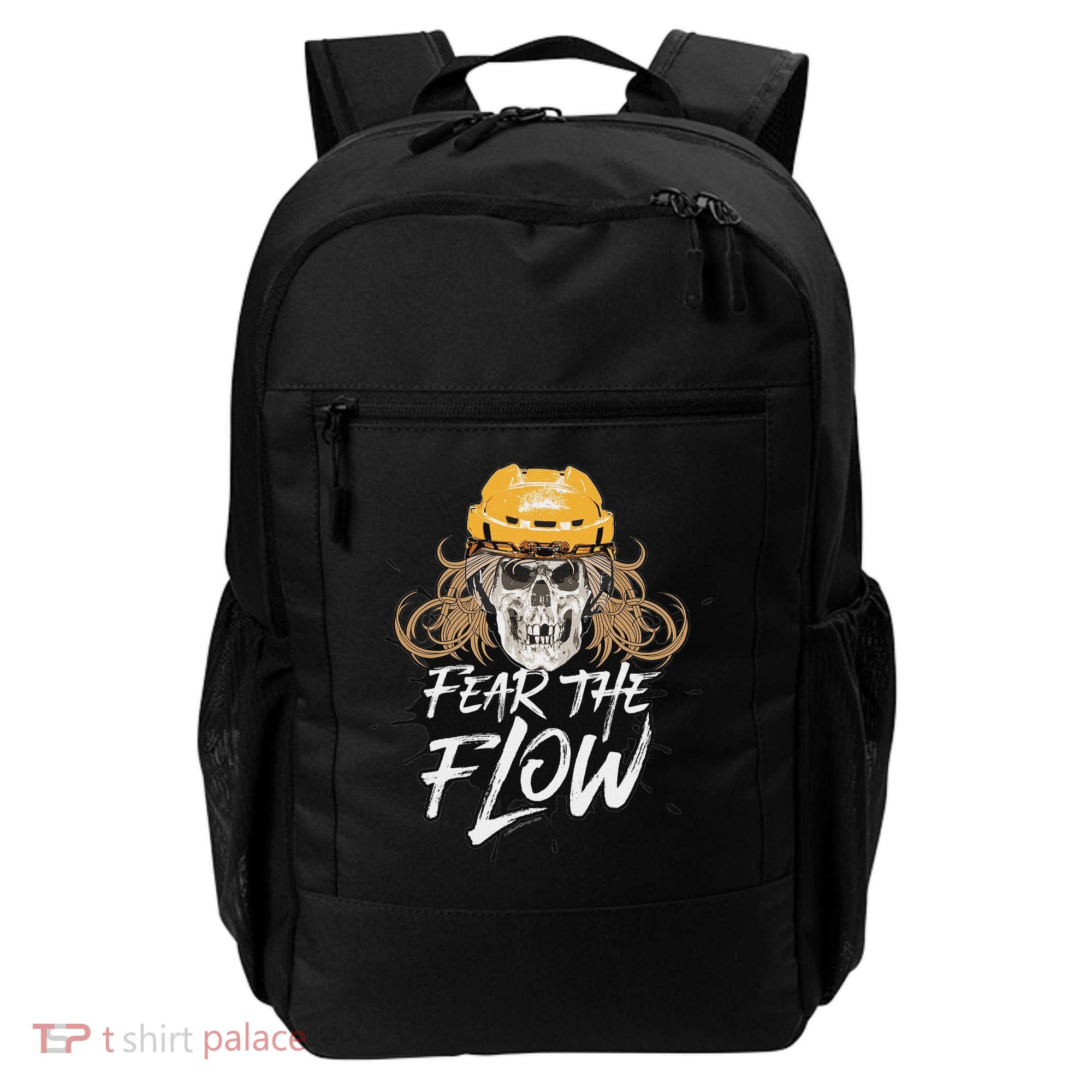 Fear The Flow Funny Hockey Hair Backpack