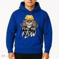 Fear The Flow Funny Hockey Hair Hoodie thumb 2