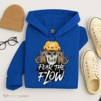 Fear The Flow Funny Hockey Hair Hoodie thumb 4