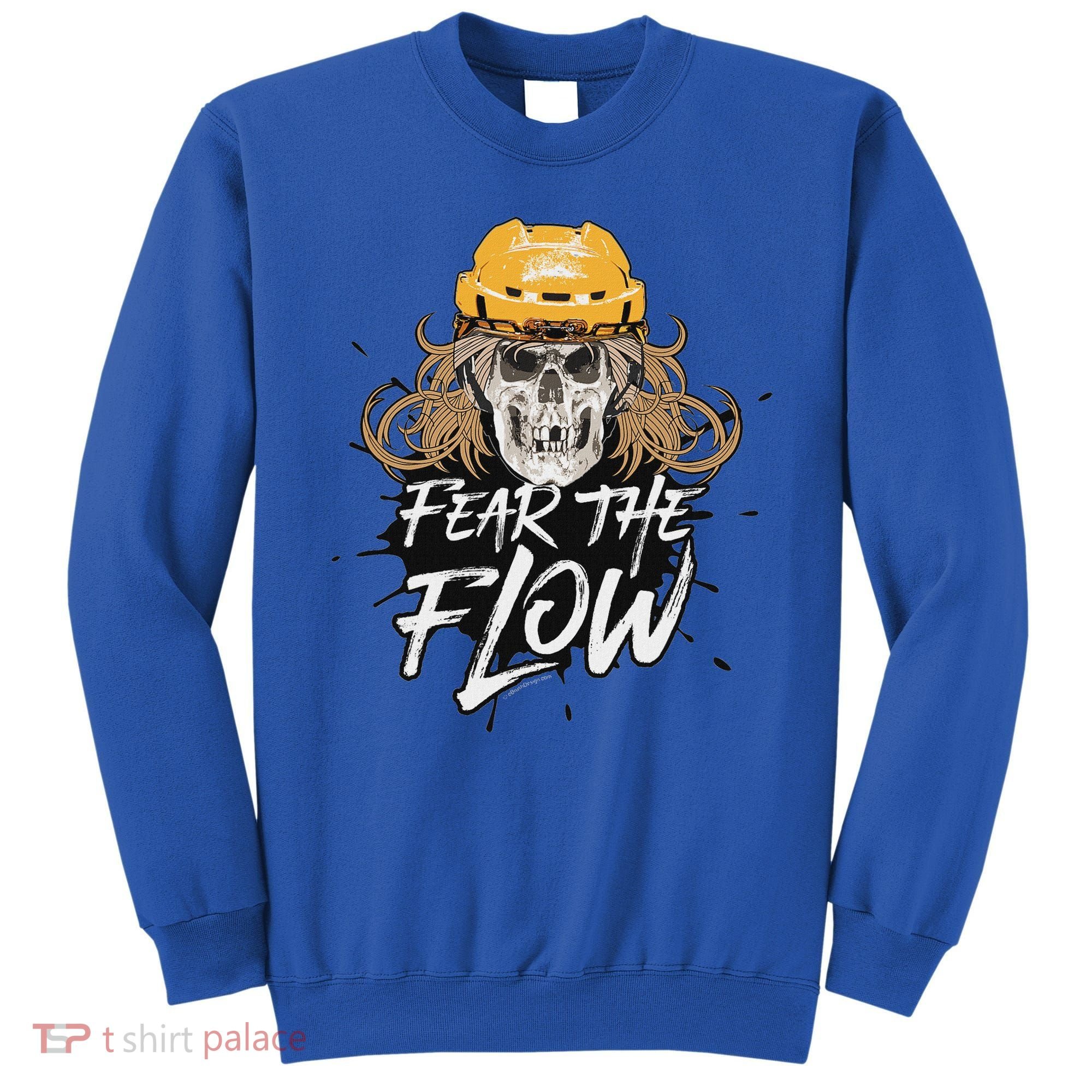 Fear The Flow Funny Hockey Hair Sweatshirt