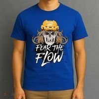 Fear The Flow Funny Hockey Hair T-Shirt thumb 3