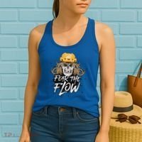 Fear The Flow Funny Hockey Hair Women's Tank Top thumb 2