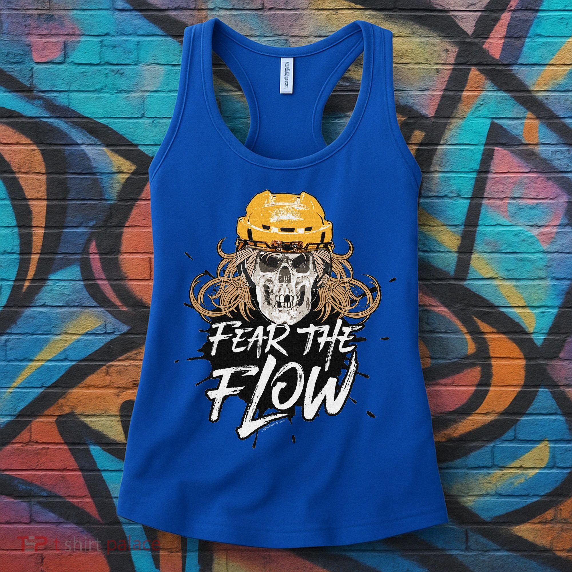 Fear The Flow Funny Hockey Hair Women's Tank Top