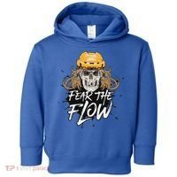 Fear The Flow Funny Hockey Hair Toddler Hoodie thumb 0