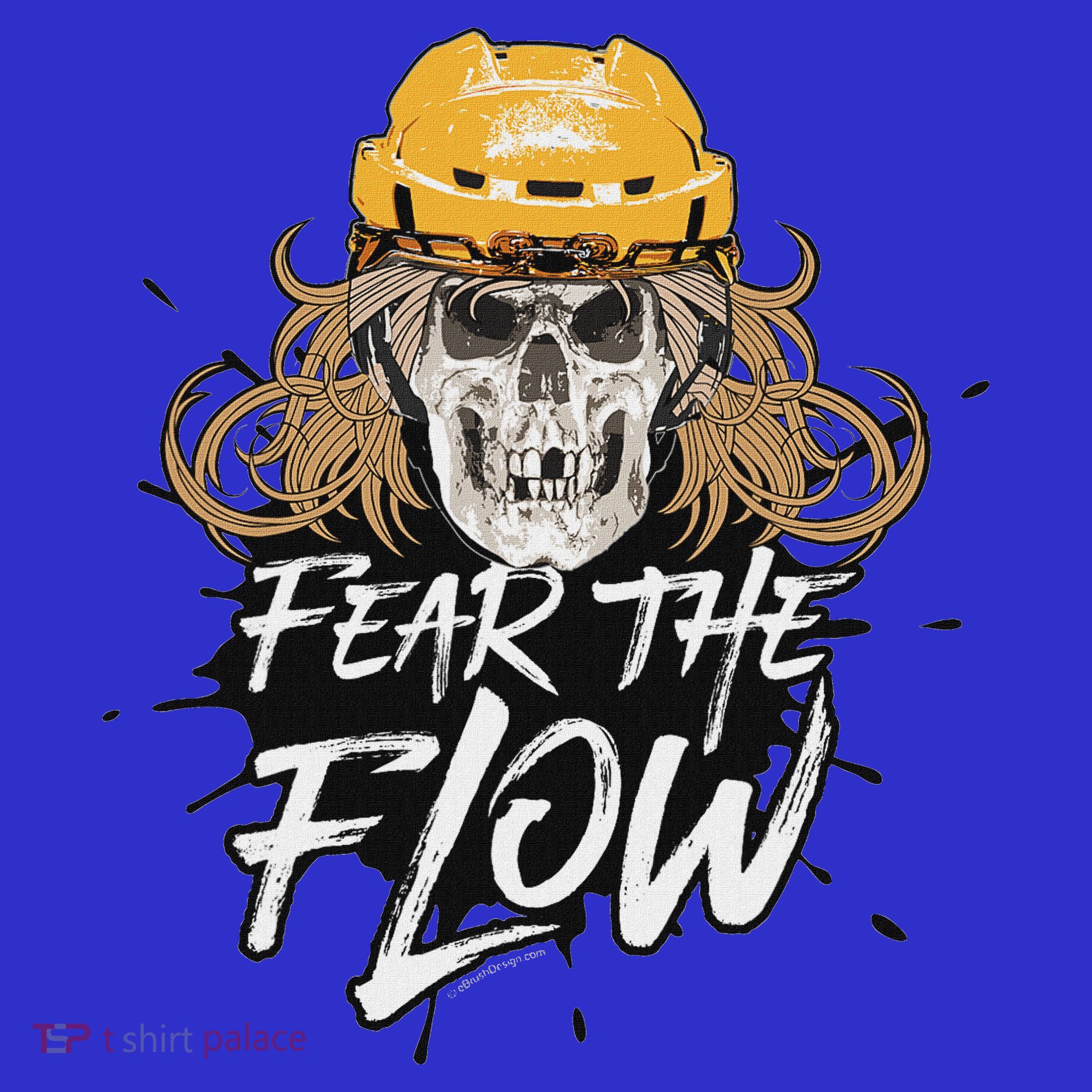 Fear The Flow Funny Hockey Hair Toddler Hoodie