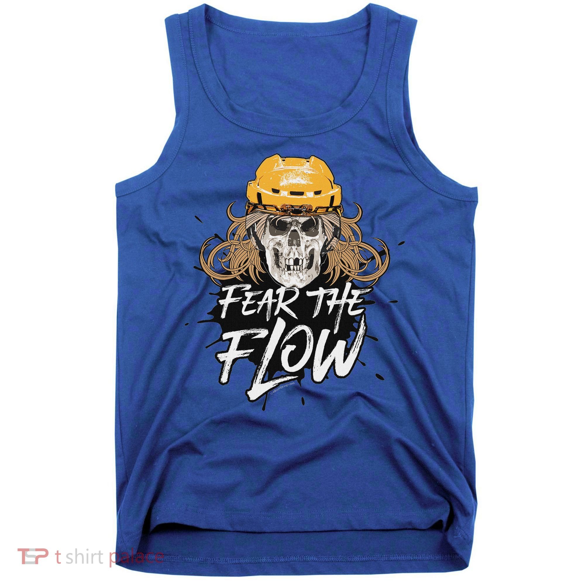 Fear The Flow Funny Hockey Hair Tank Top