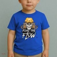 Fear The Flow Funny Hockey Hair Toddler T-Shirt thumb 2