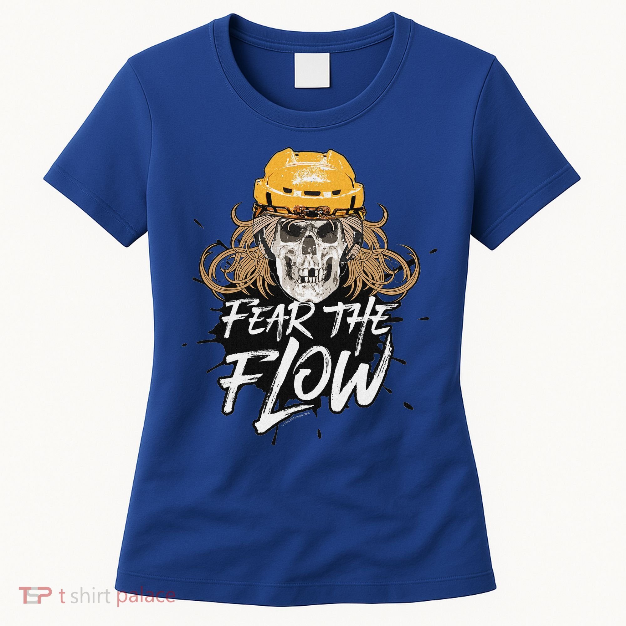 Fear The Flow Funny Hockey Hair Women's T-Shirt