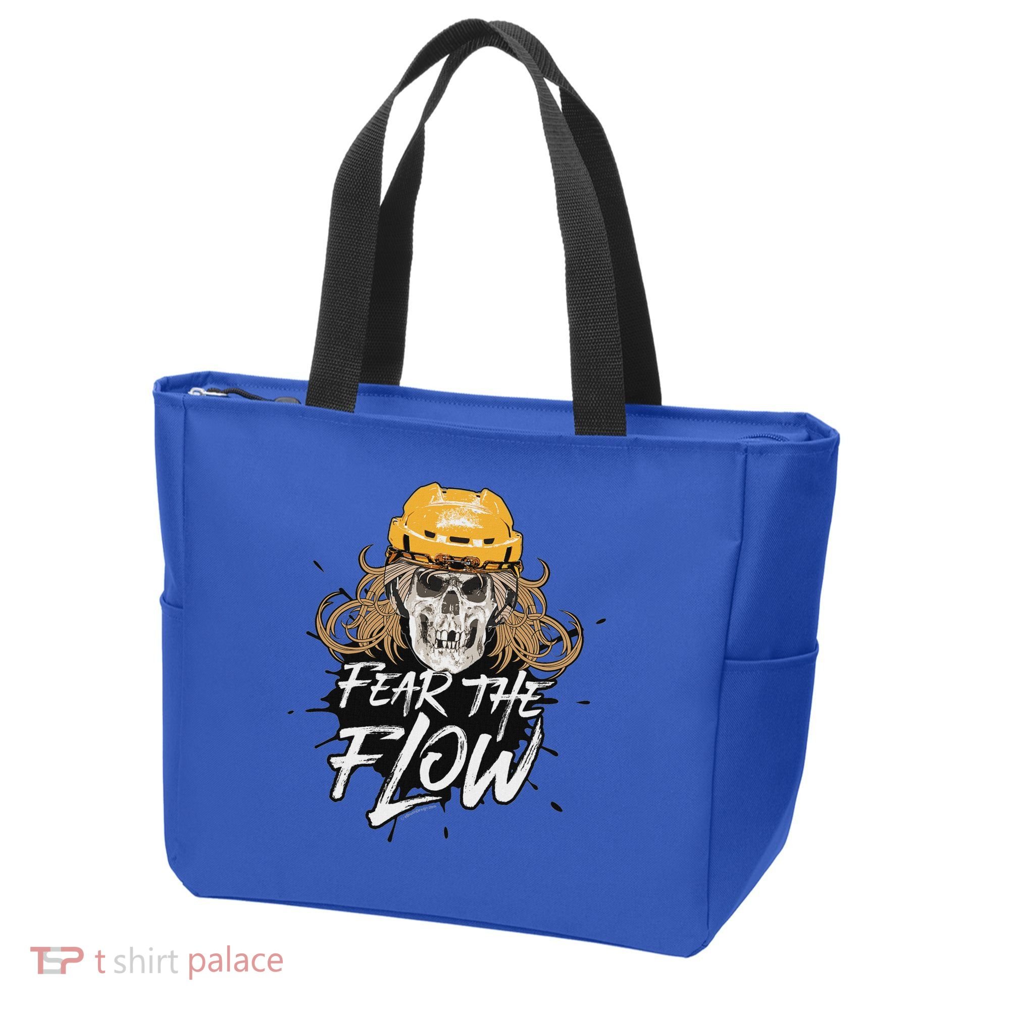 Fear The Flow Funny Hockey Hair Tote Bag