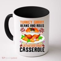 Funny Thanksgiving Food Coffee Mug thumb 0