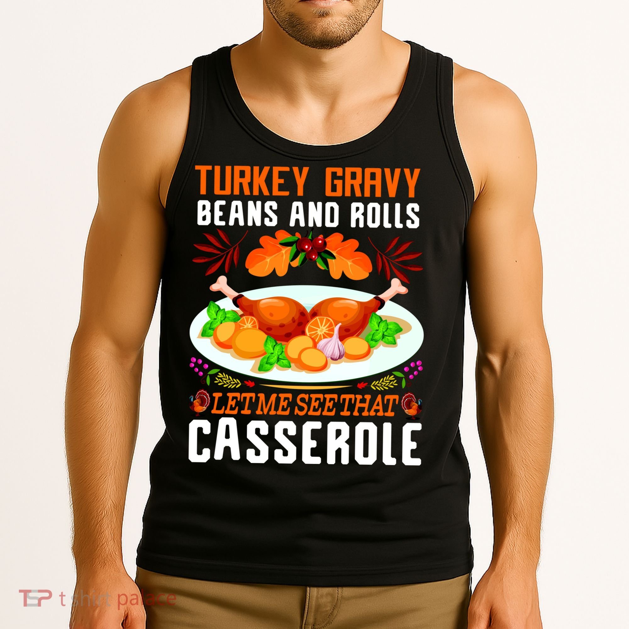 Funny Thanksgiving Food Tank Top