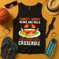 Funny Thanksgiving Food Tank Top thumb 4