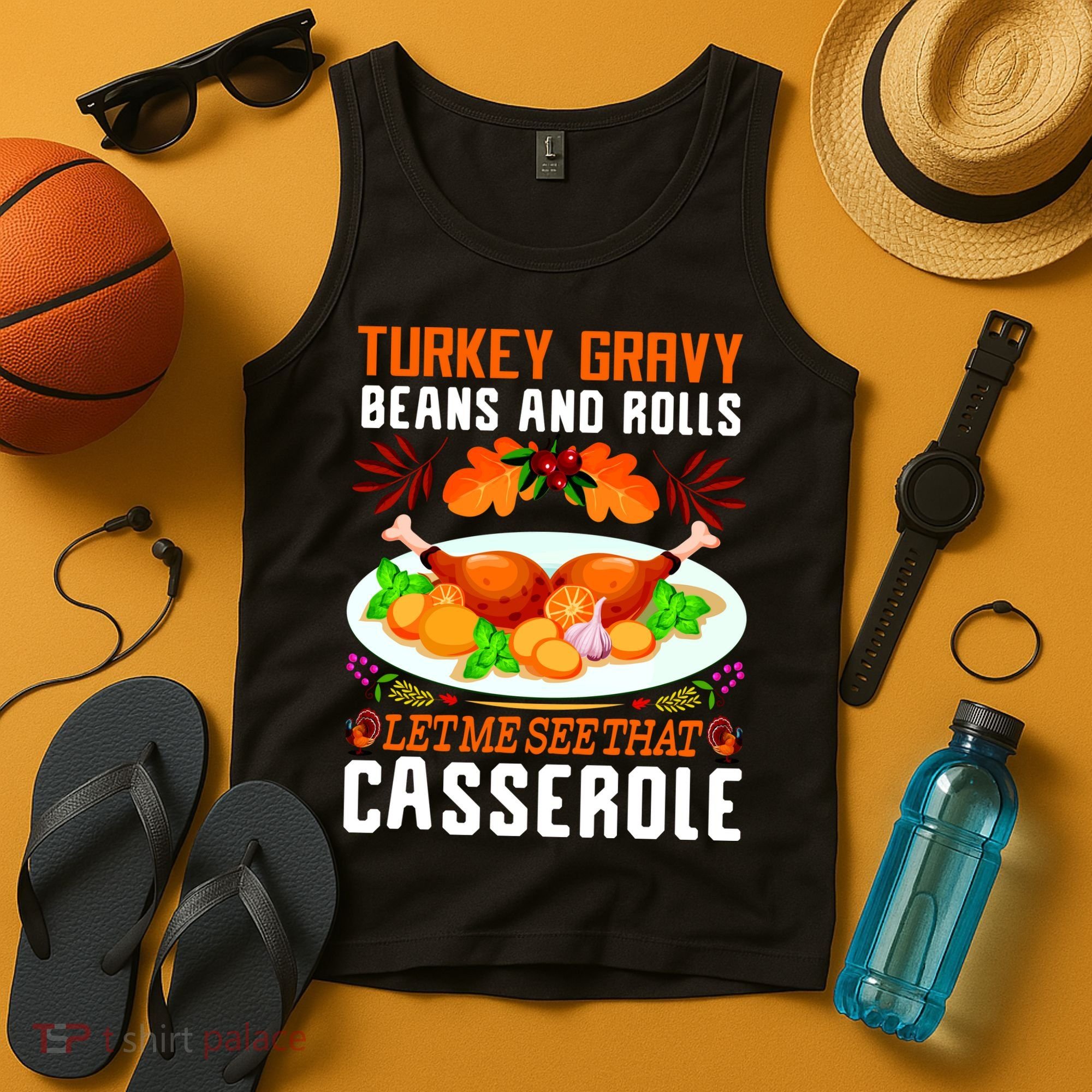 Funny Thanksgiving Food Tank Top