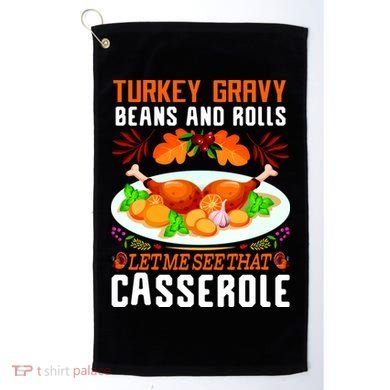Funny Thanksgiving Food Golf Towel