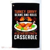 Funny Thanksgiving Food Golf Towel thumb 0