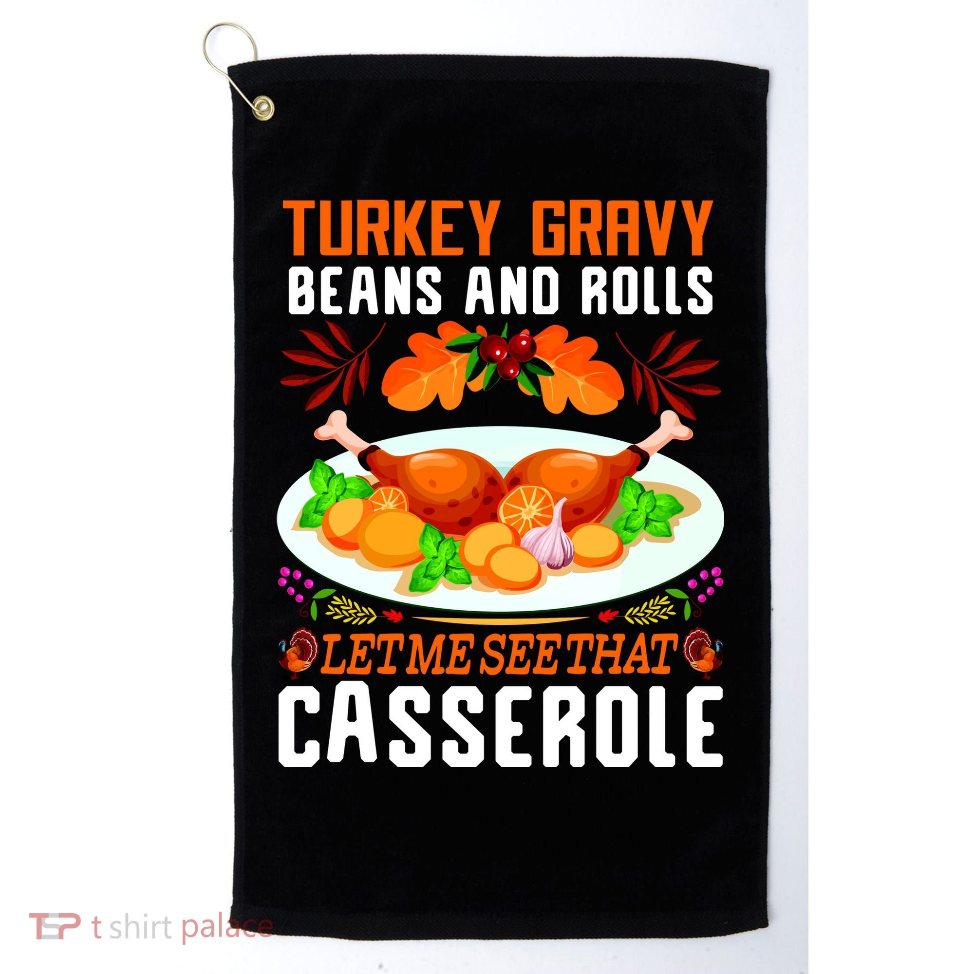 Funny Thanksgiving Food Golf Towel