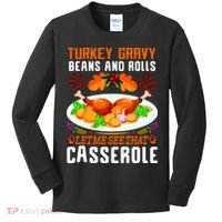 Funny Thanksgiving Food Kids Long Sleeve Shirt thumb 0