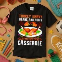 Funny Thanksgiving Food Kids T-Shirt thumb 3