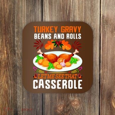 Funny Thanksgiving Food Coaster