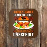Funny Thanksgiving Food Coaster thumb 0
