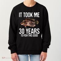 Funny Tripletail Fishing 30th Birthday 30 Years To Fish Women's Sweatshirt thumb 0