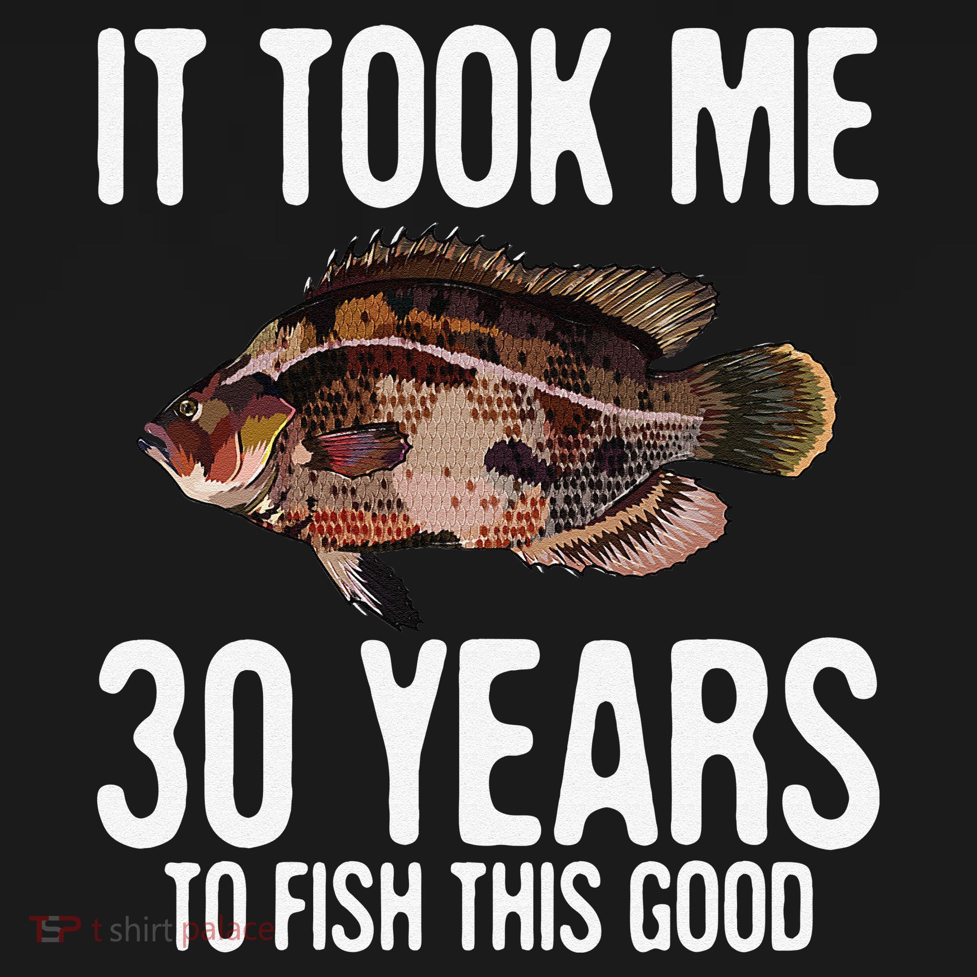Funny Tripletail Fishing 30th Birthday 30 Years To Fish Long Sleeve Shirt