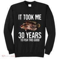 Funny Tripletail Fishing 30th Birthday 30 Years To Fish Sweatshirt thumb 0